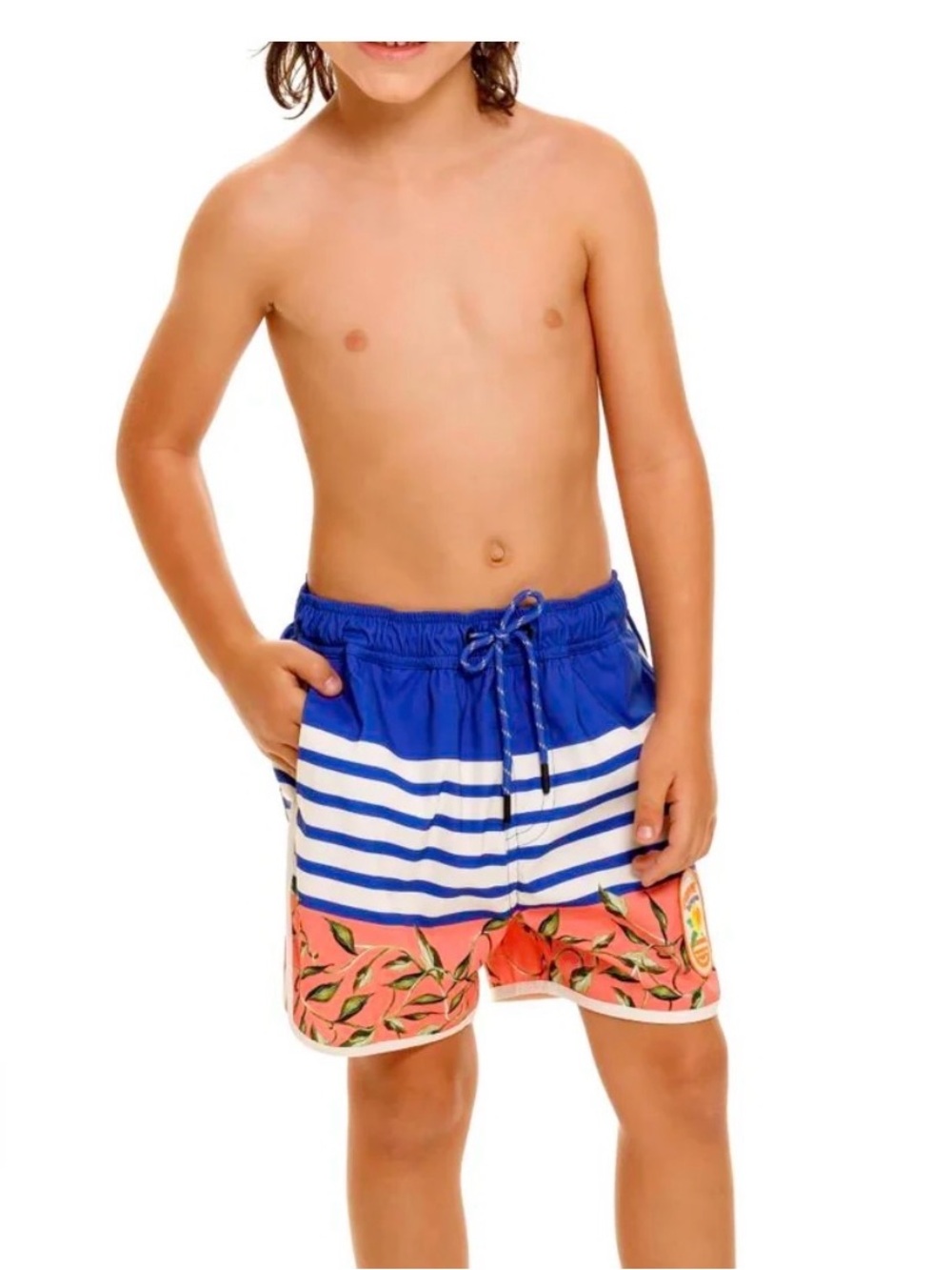 Boys Agua Bendita Tiago Seed Swim Trunks